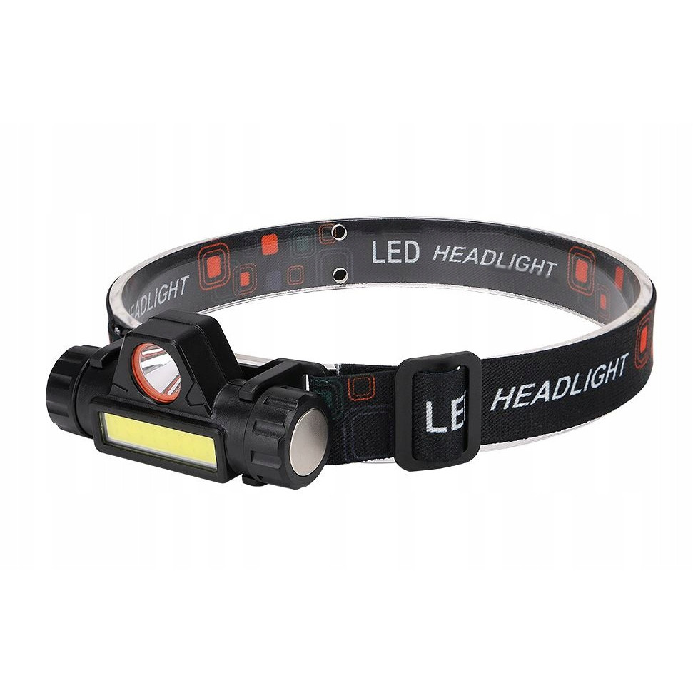 Linterna frontal multifuncional - ajustable - USB