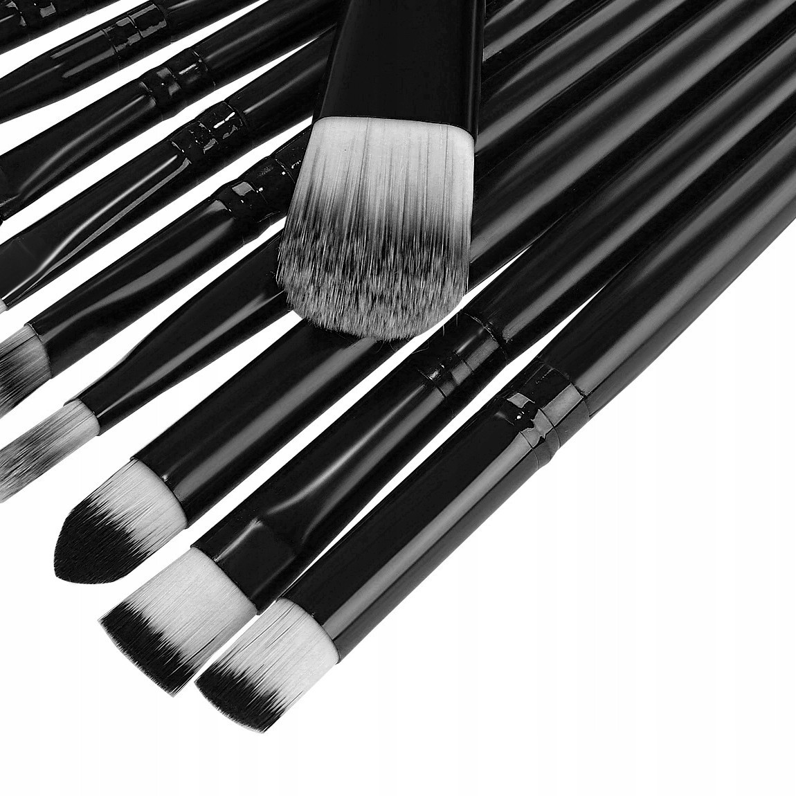 Set pennelli per trucco - 20 pezzi - neri