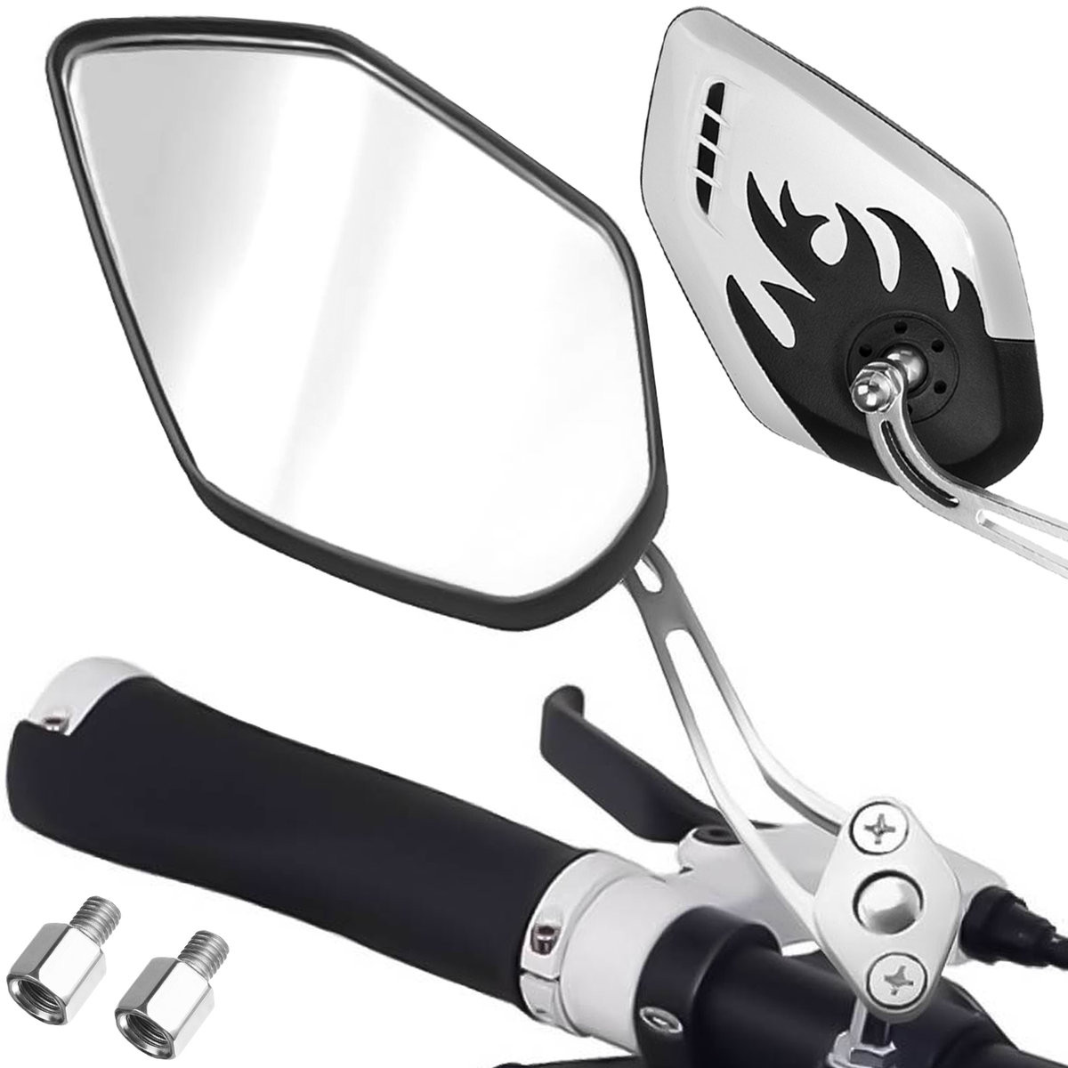 Rear view mirror for bicycle - 2 pcs