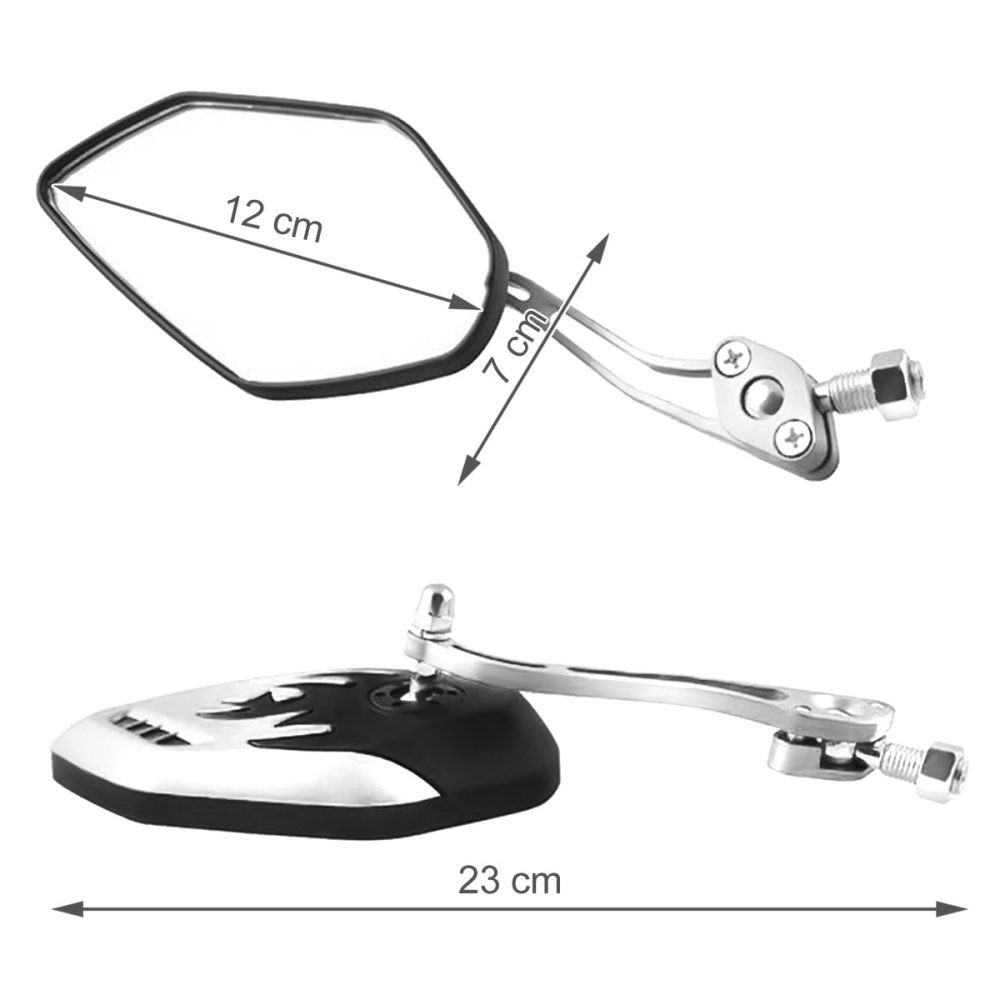 Rear view mirror for bicycle - 2 pcs