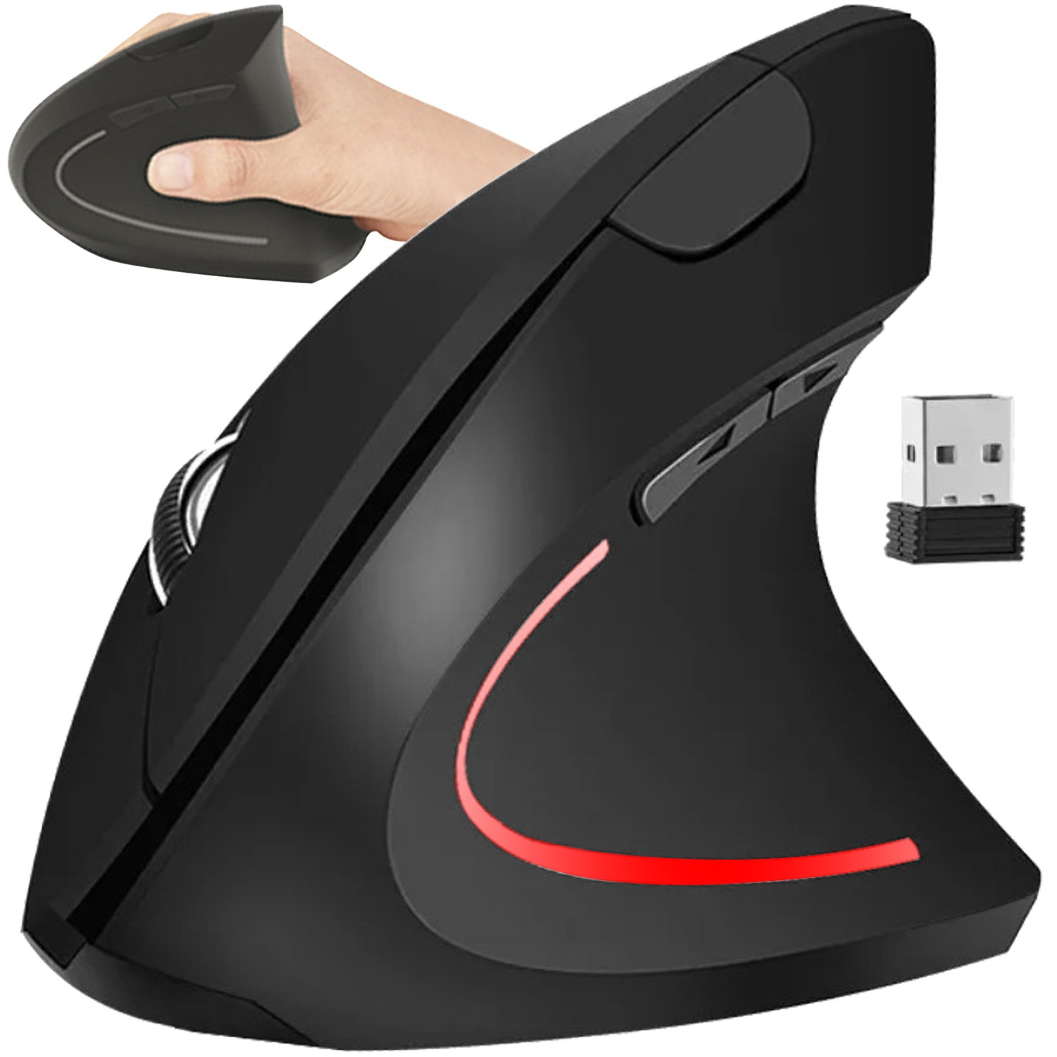 Vertikale Computermaus – ergonomisch – kabellos