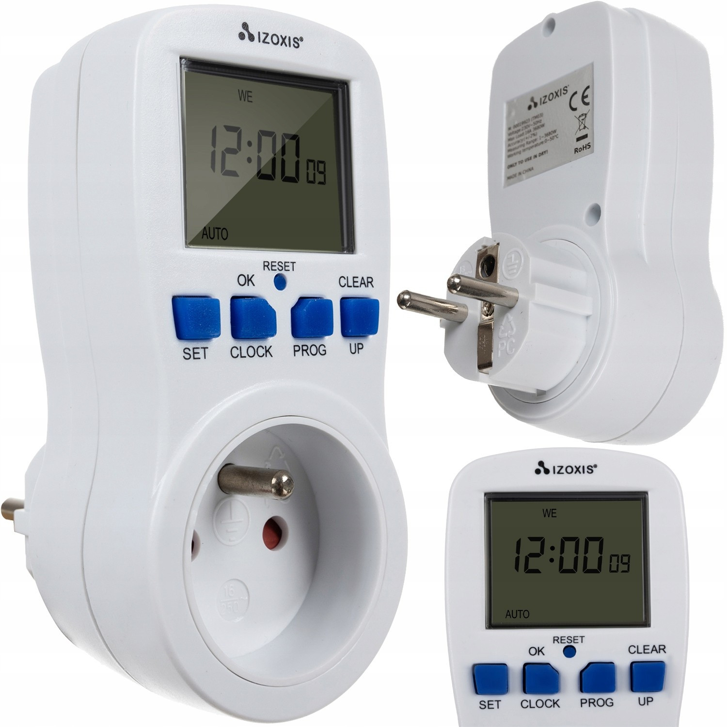 Timer for electrical outlets - 3 680 W - White