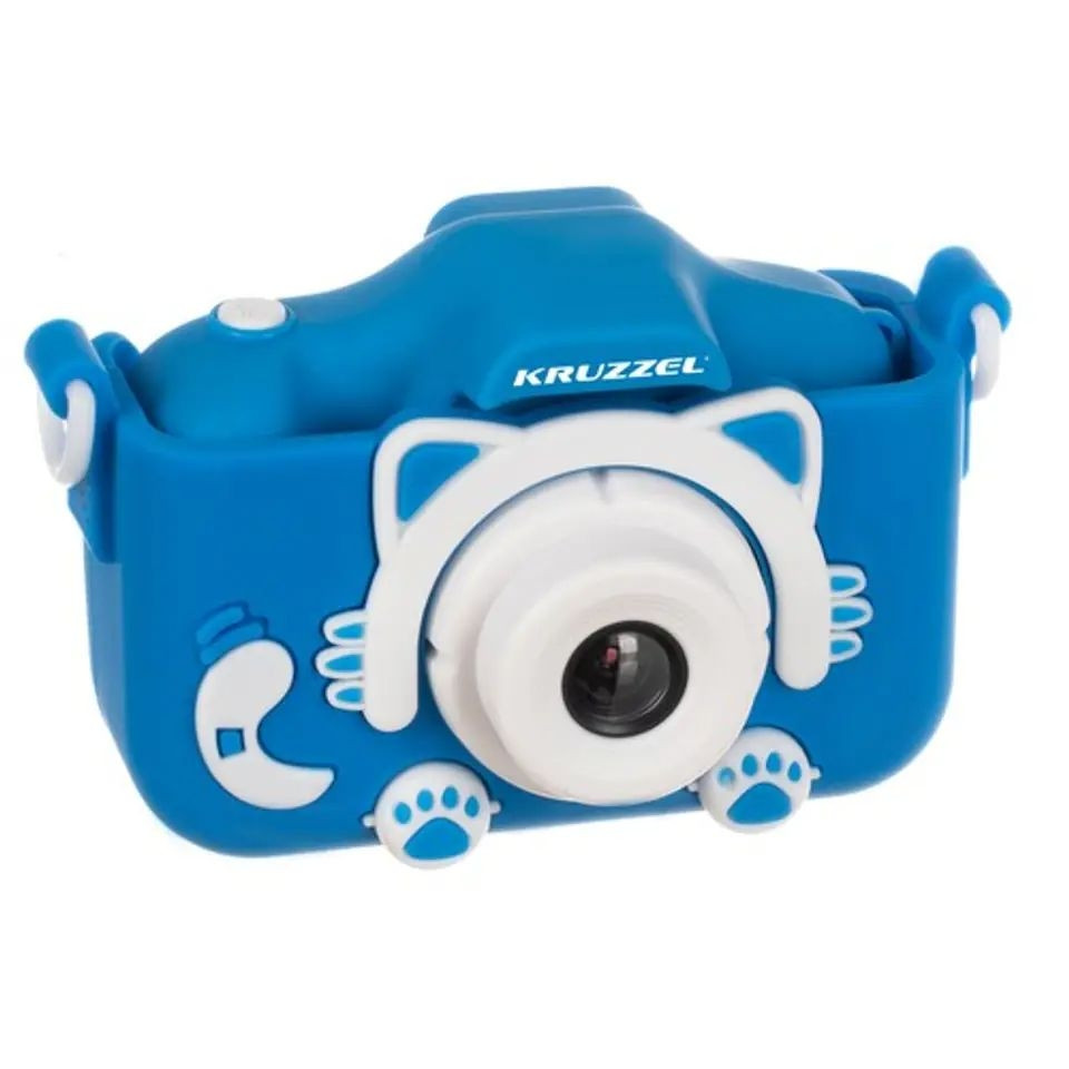 Fotocamera digitale per bambini - con giochi - blu