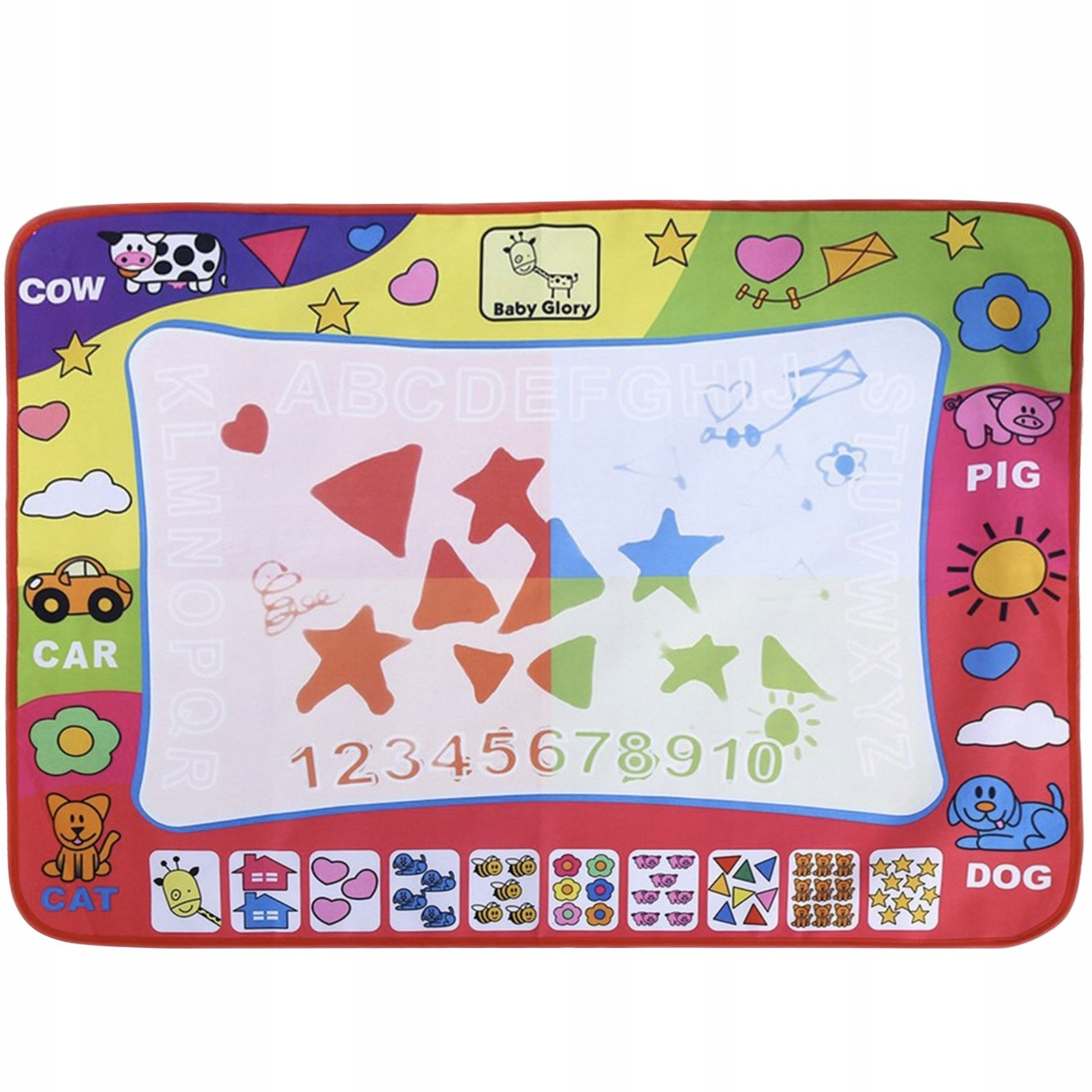 Drawing mat with 2 water -based pens