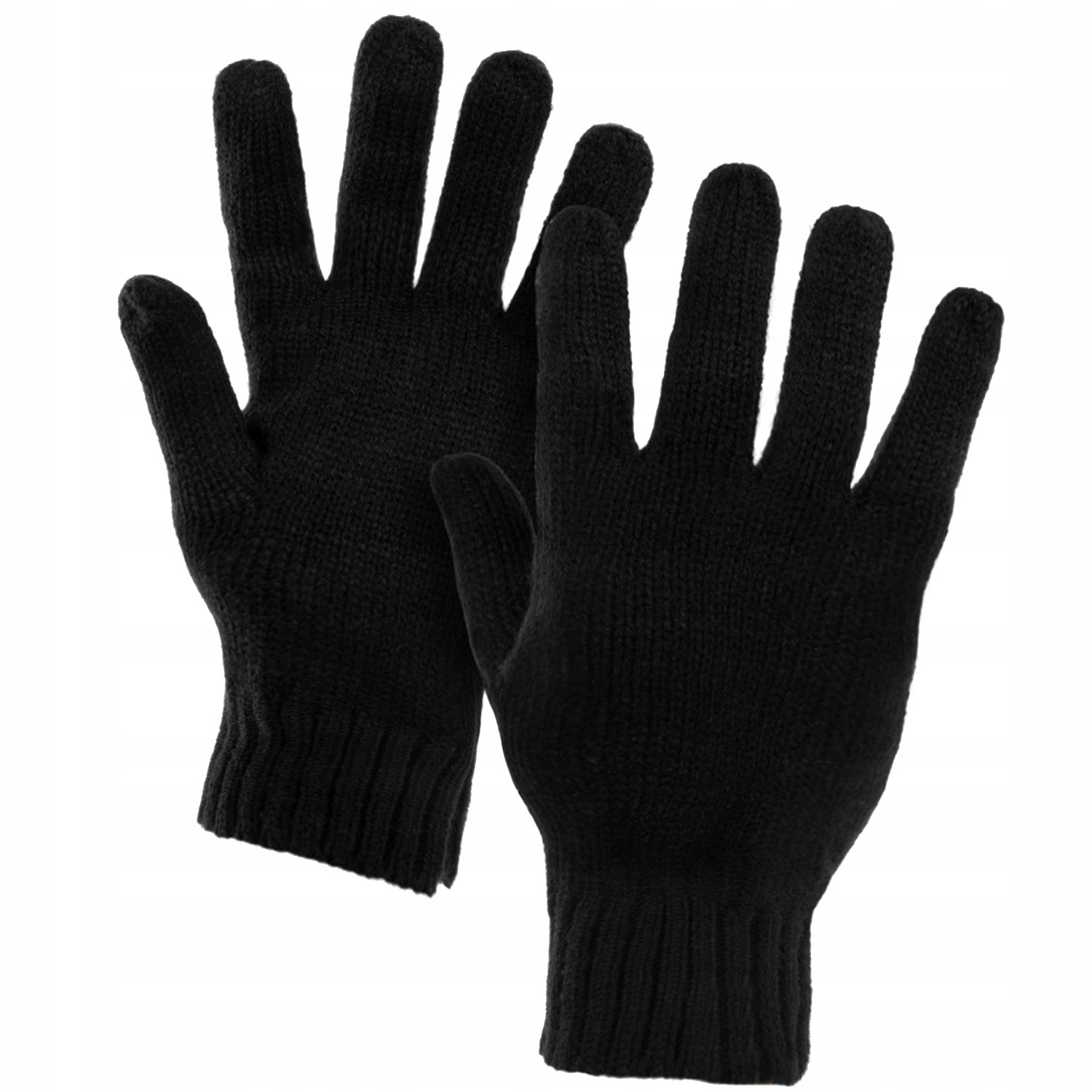 Conjunto de chapéu, cachecol e luvas - preto