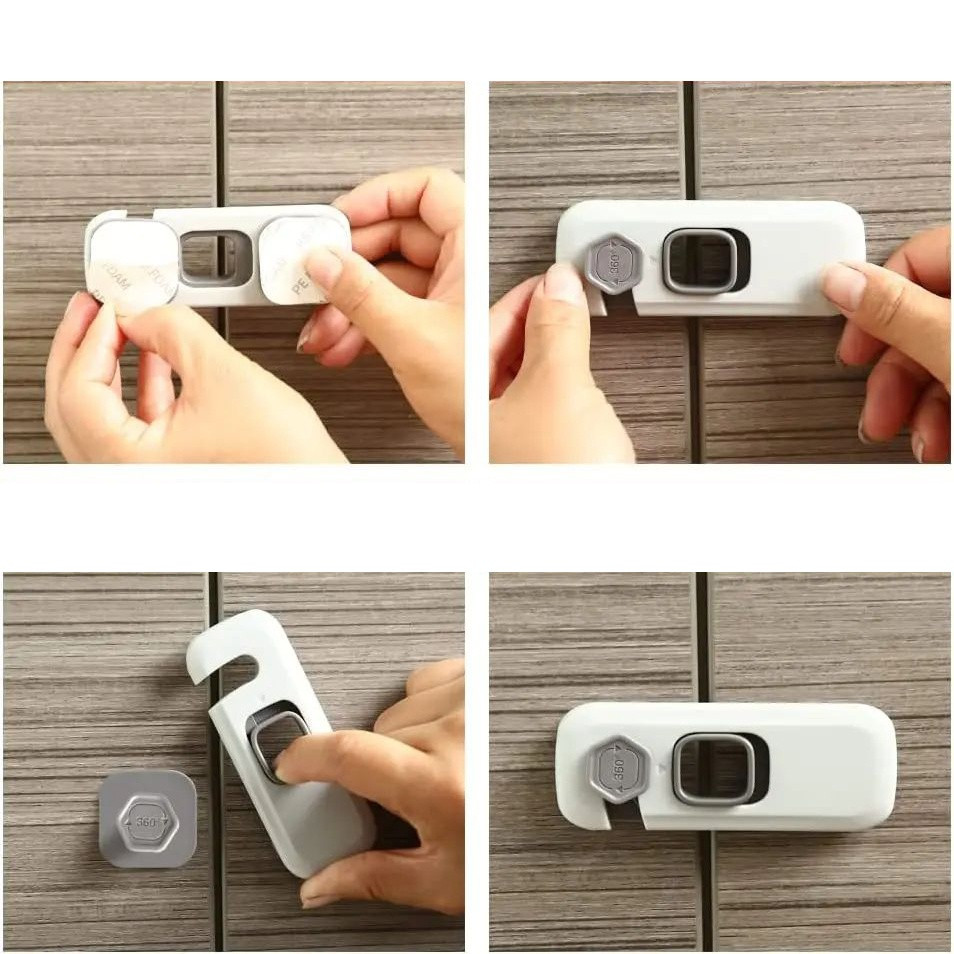 Child Safety Lock - Gray - 5 pcs