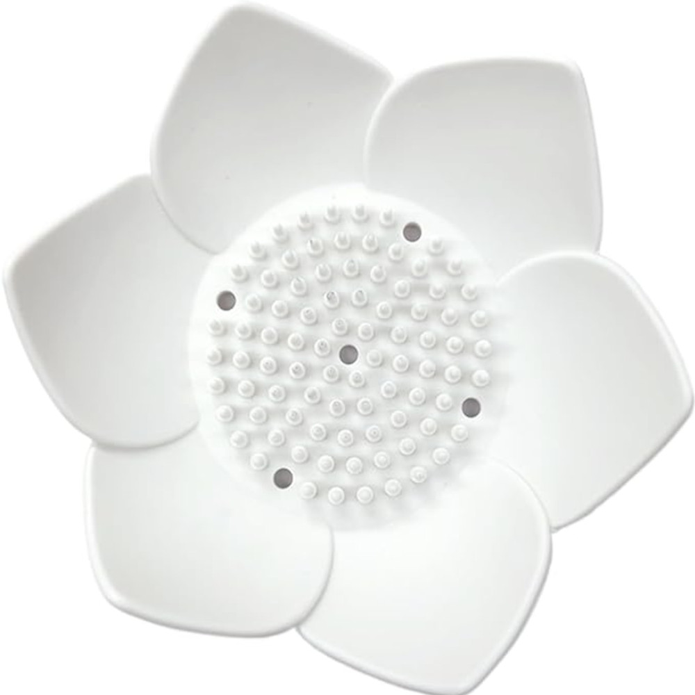 Soap cup - lotus flower - white