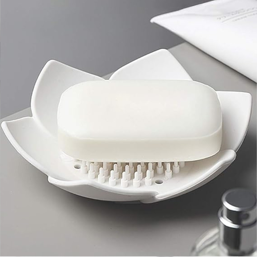 Zeepbakje - lotusbloem - wit