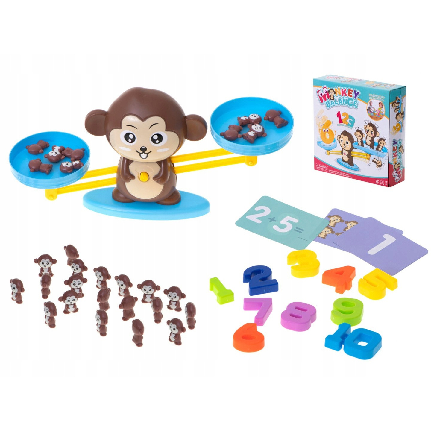 Wave game Monkey - Mathematics for Children