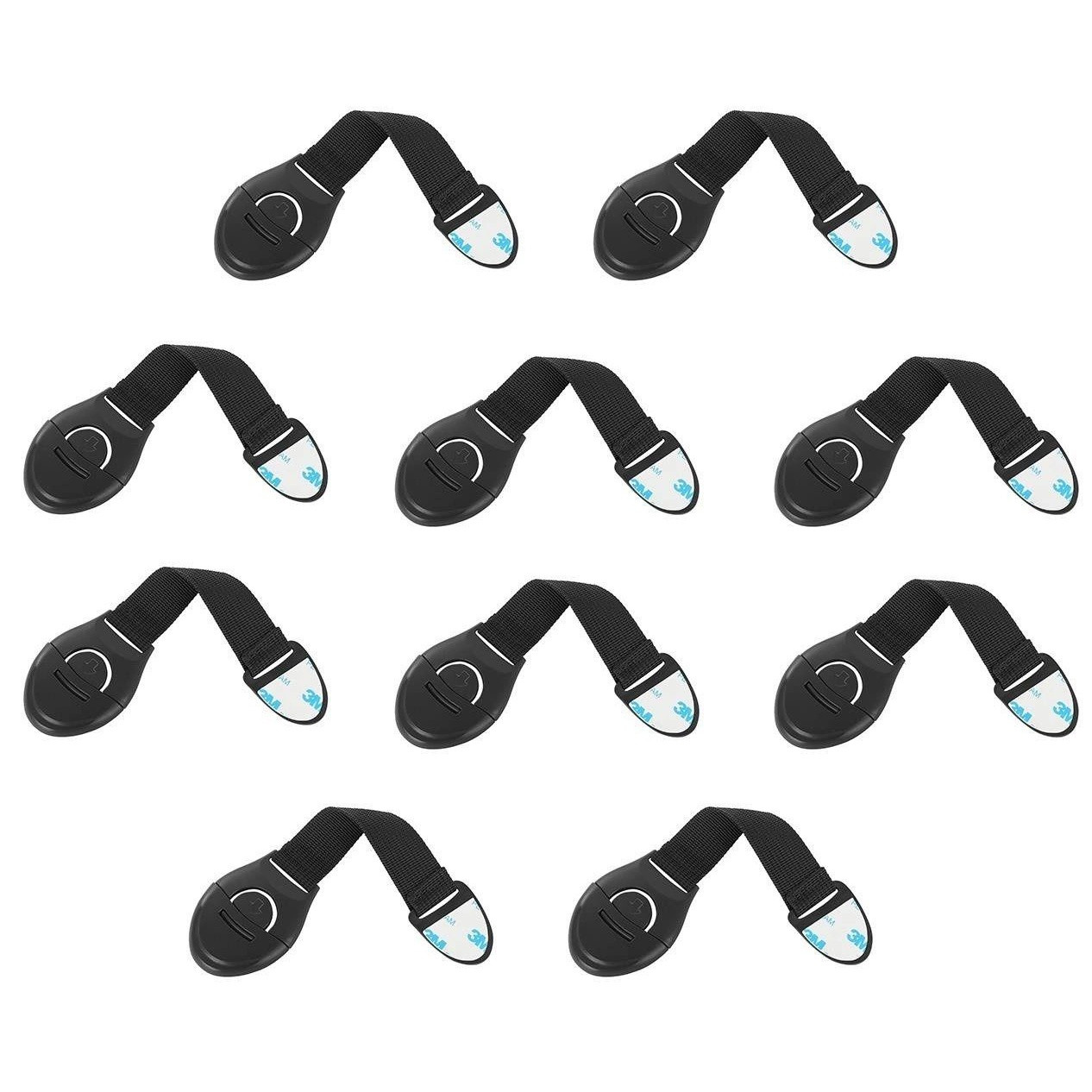 Child lock cabinets / boxes - 10 pcs - black