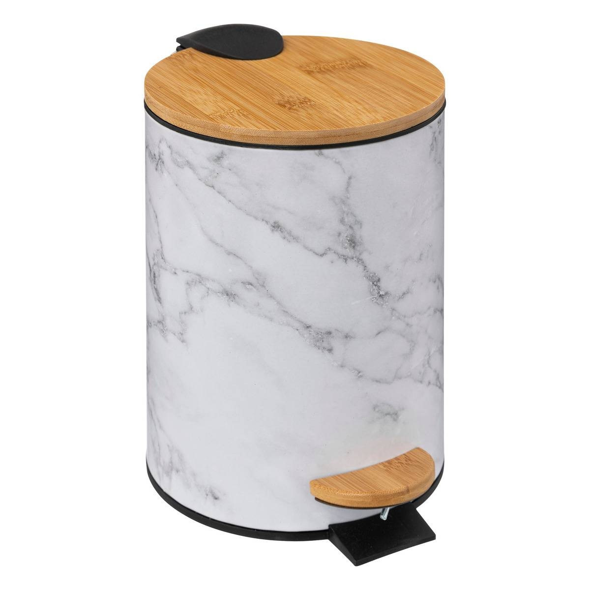 Bathroom Pedal Bin - Marble Imitation