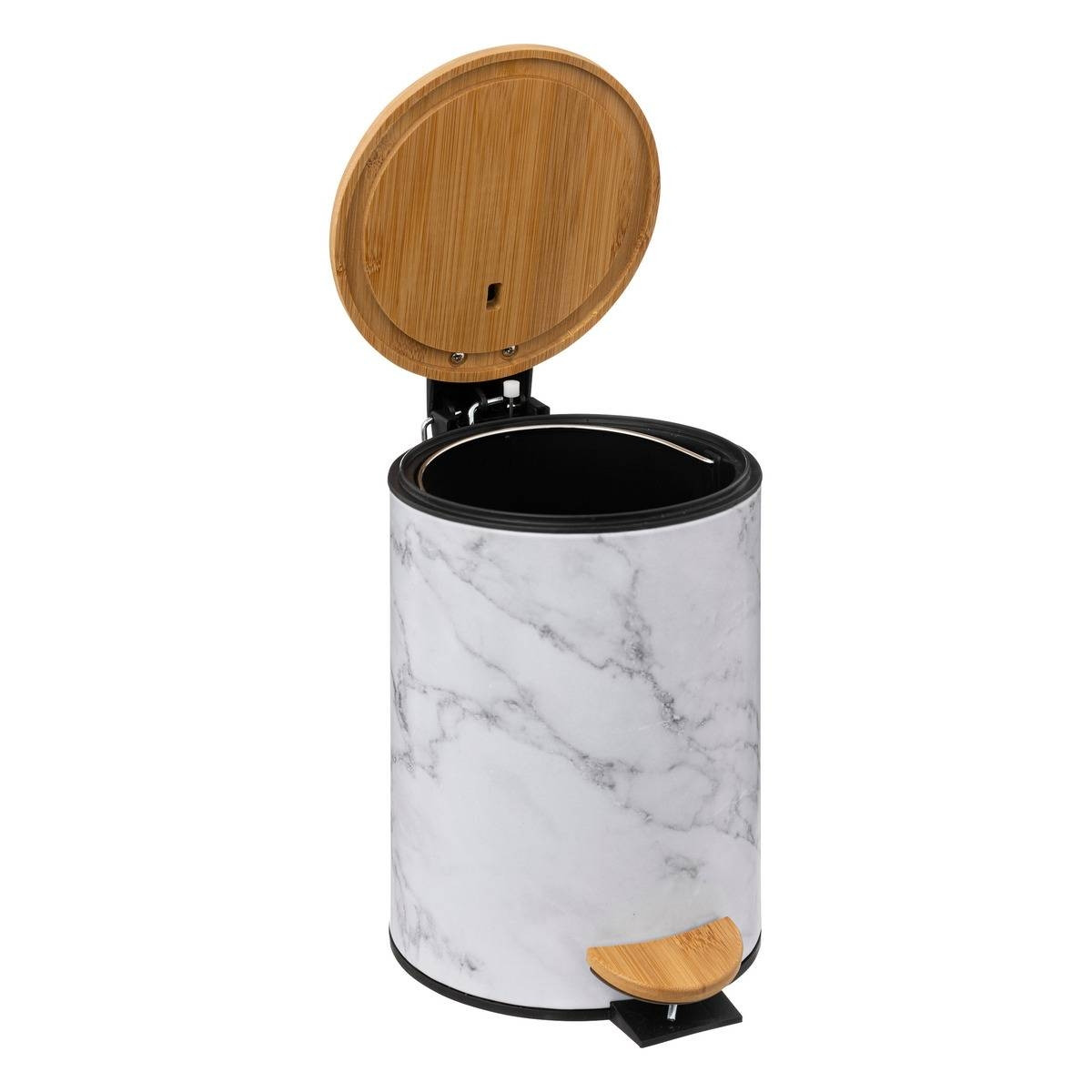 Bathroom Pedal Bin - Marble Imitation