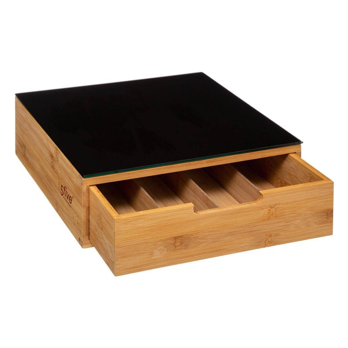 Black Bamboo Storage Box