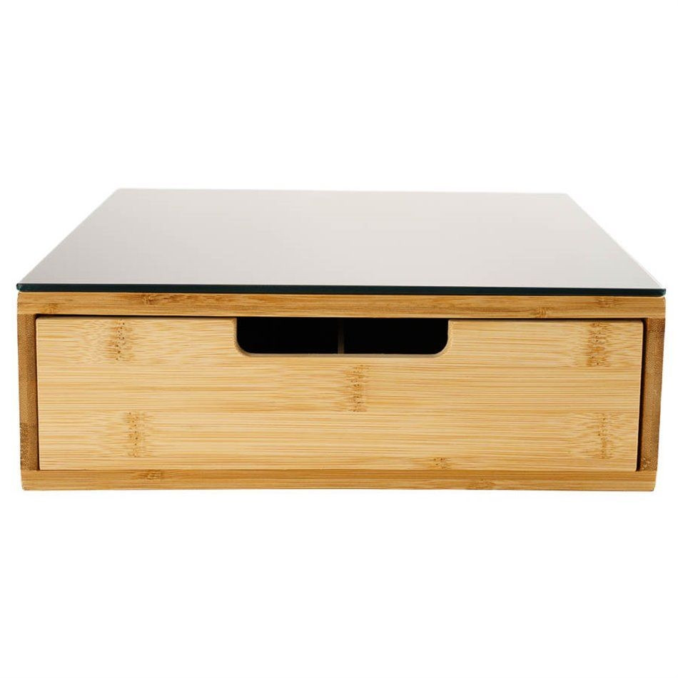 Black Bamboo Storage Box