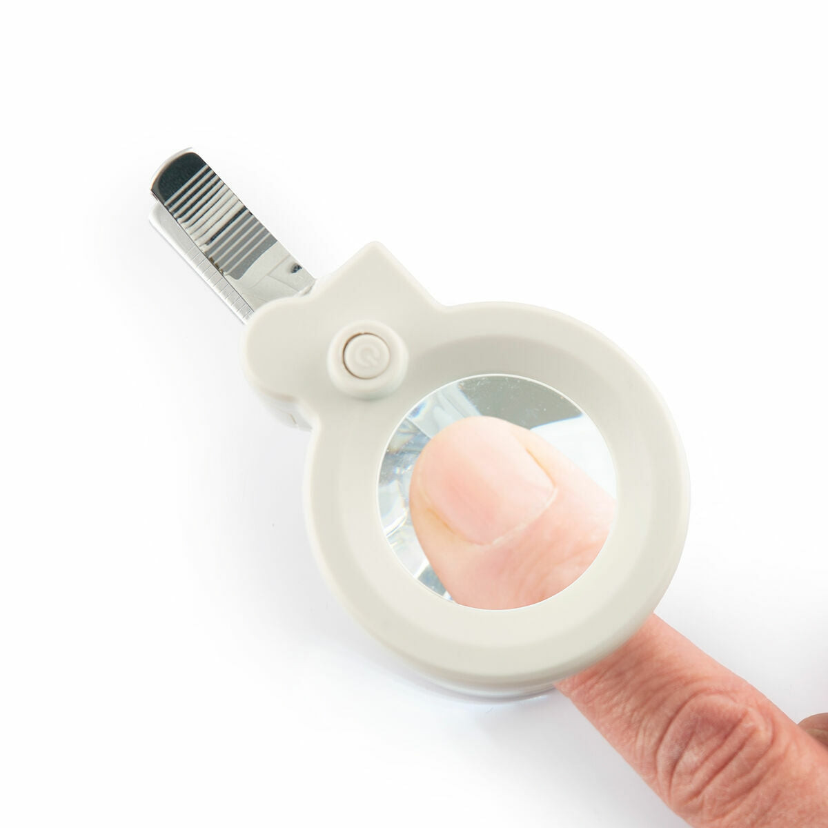 Cortador de unhas com LED e lupa