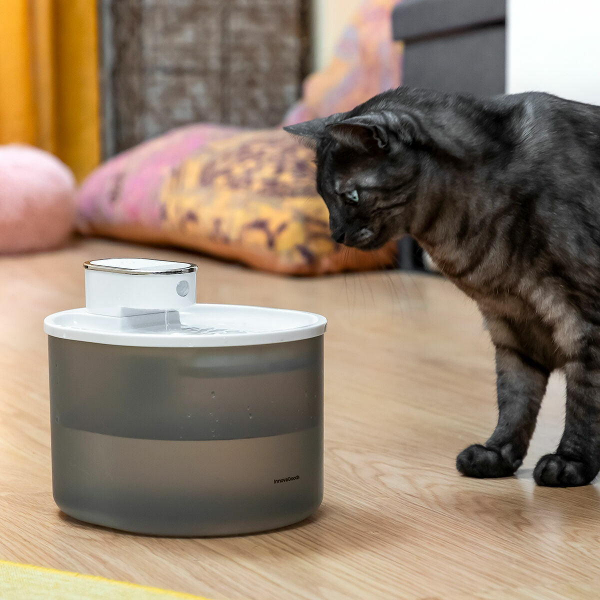 Rechargeable Cat Fountain with Sensor