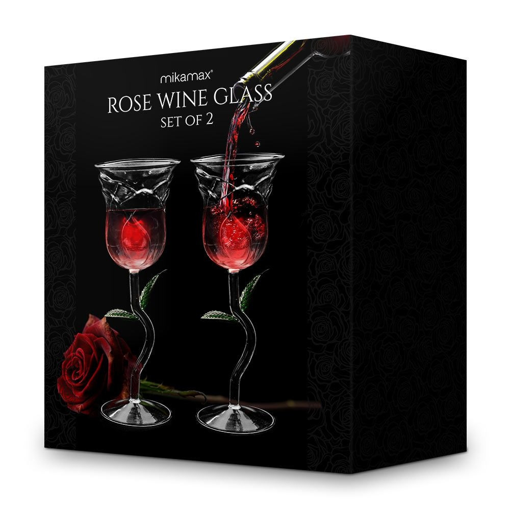 Rosévinglas-set - Rosdesign