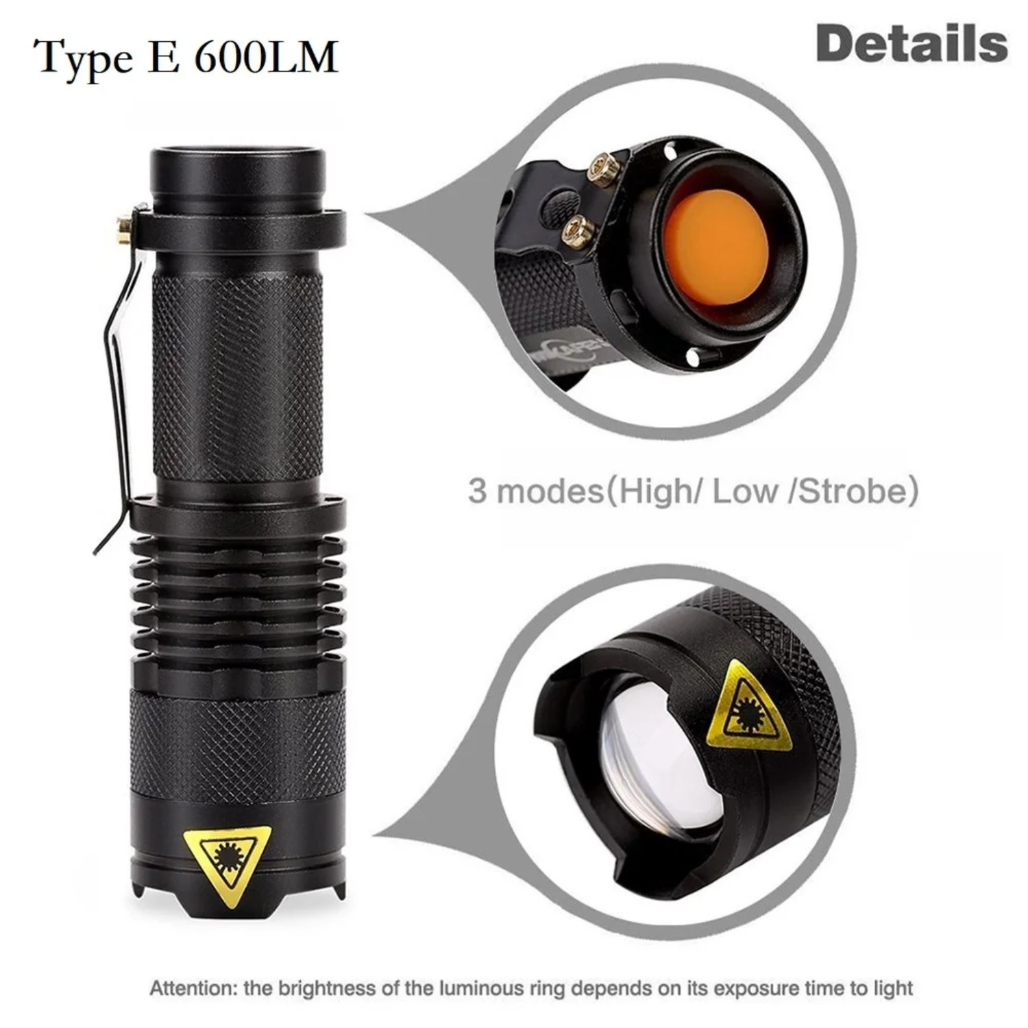 Linterna LED CREE Ultrafire - Negra