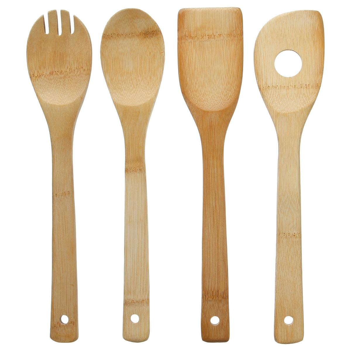 Bamboo cooking utensils - 4-Pack