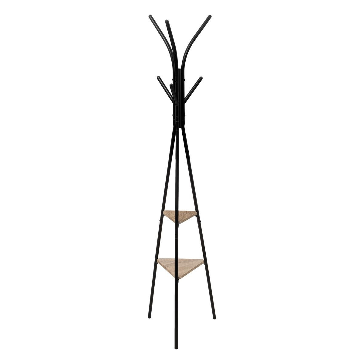 Coat rack with 6 hooks