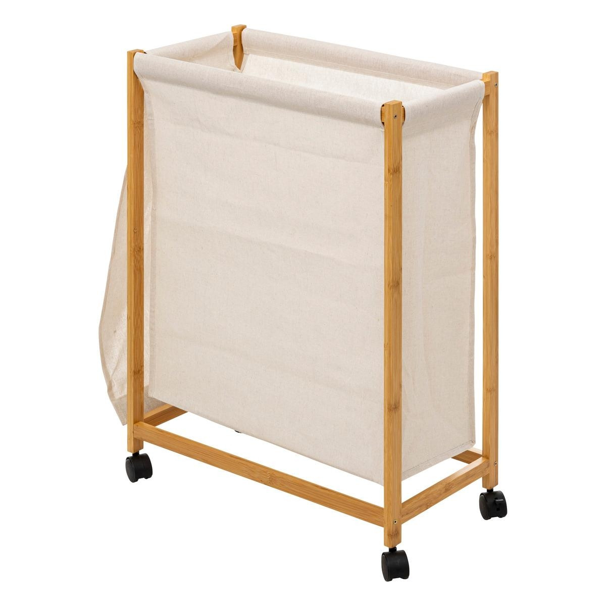 Laundry Basket on Wheels - Beige
