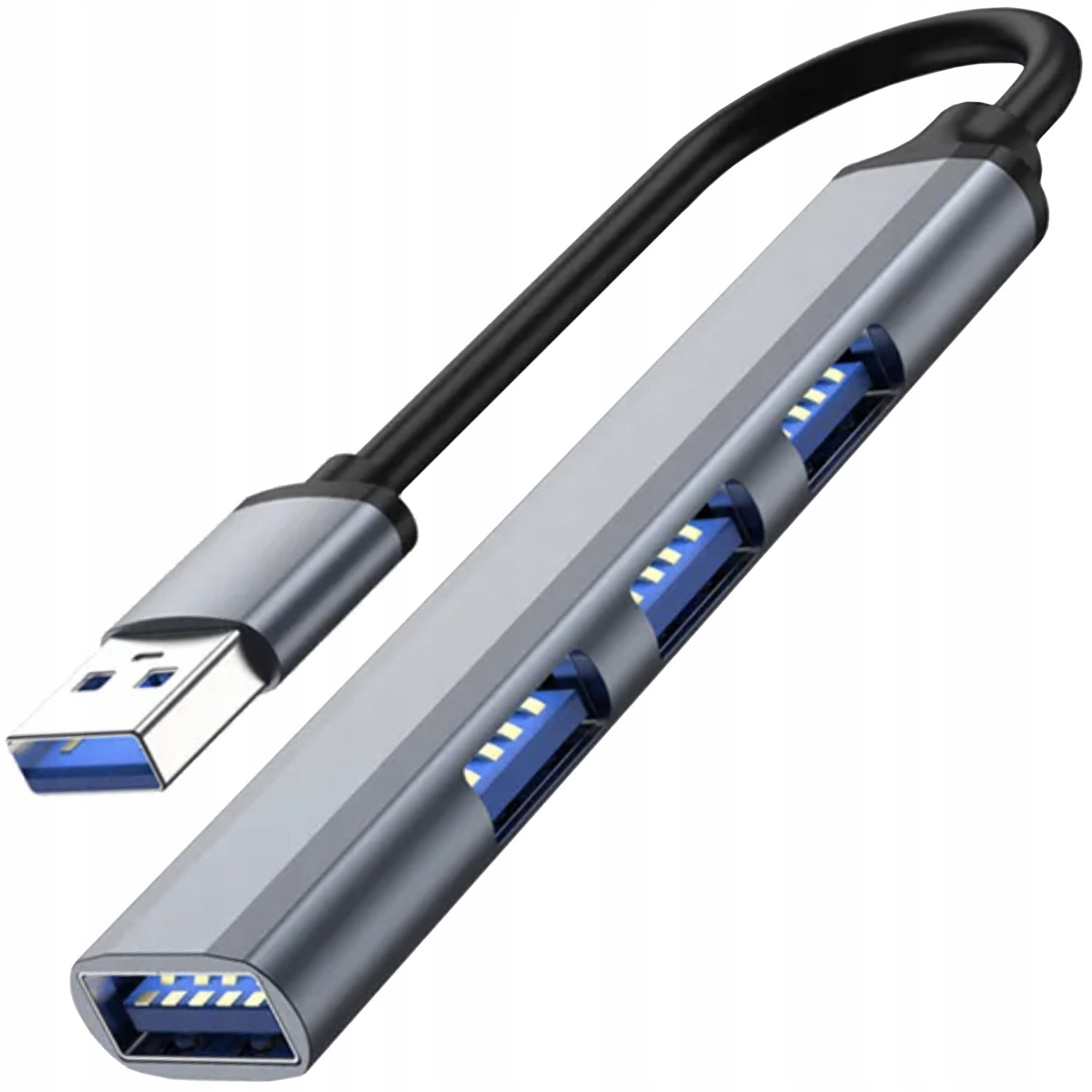 Concentrador USB de 4 puertos - Aluminio