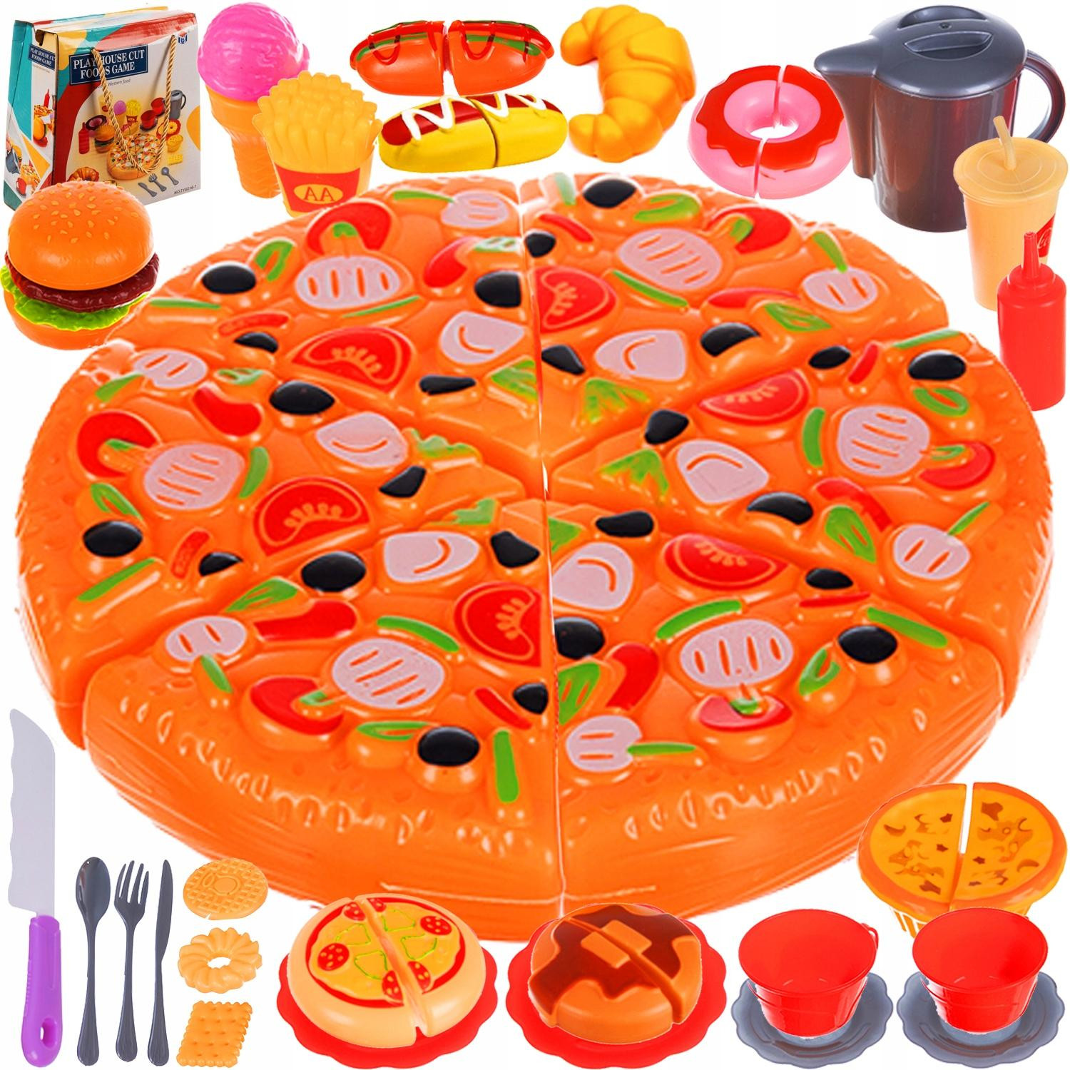 O jogo da pizza e da comida rápida