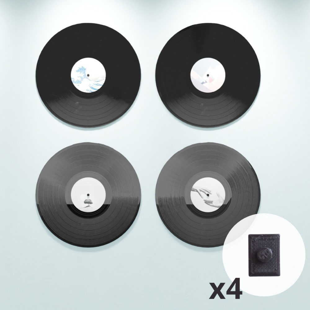 Wall-mounted hangers - 4-pack