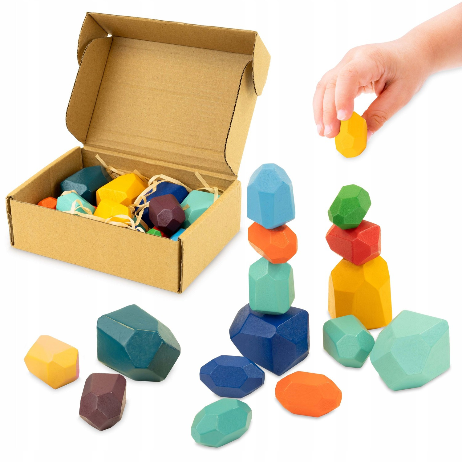 Bloques de madera para jugar de forma creativa