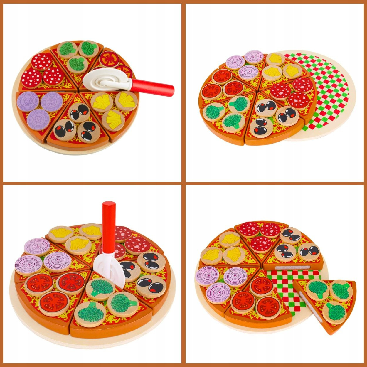 Set per pizza con velcro