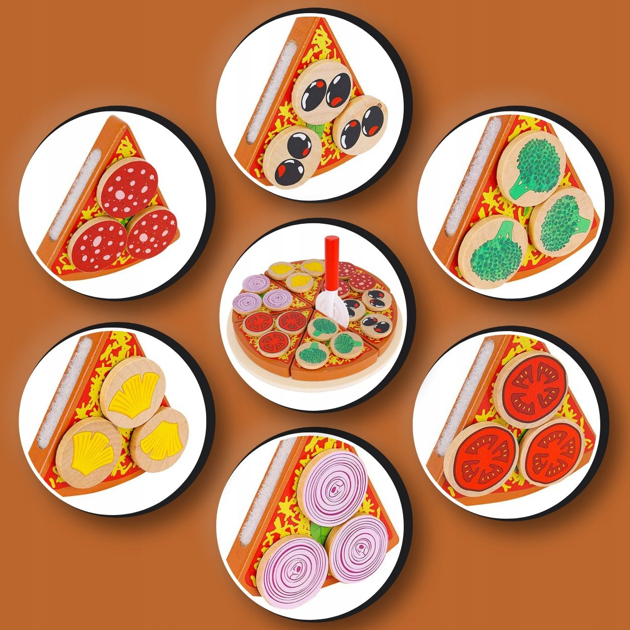 Pizza set with Velcro