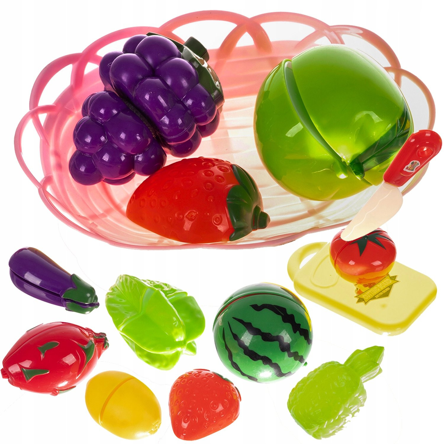 Ortaggi e frutta con accessori
