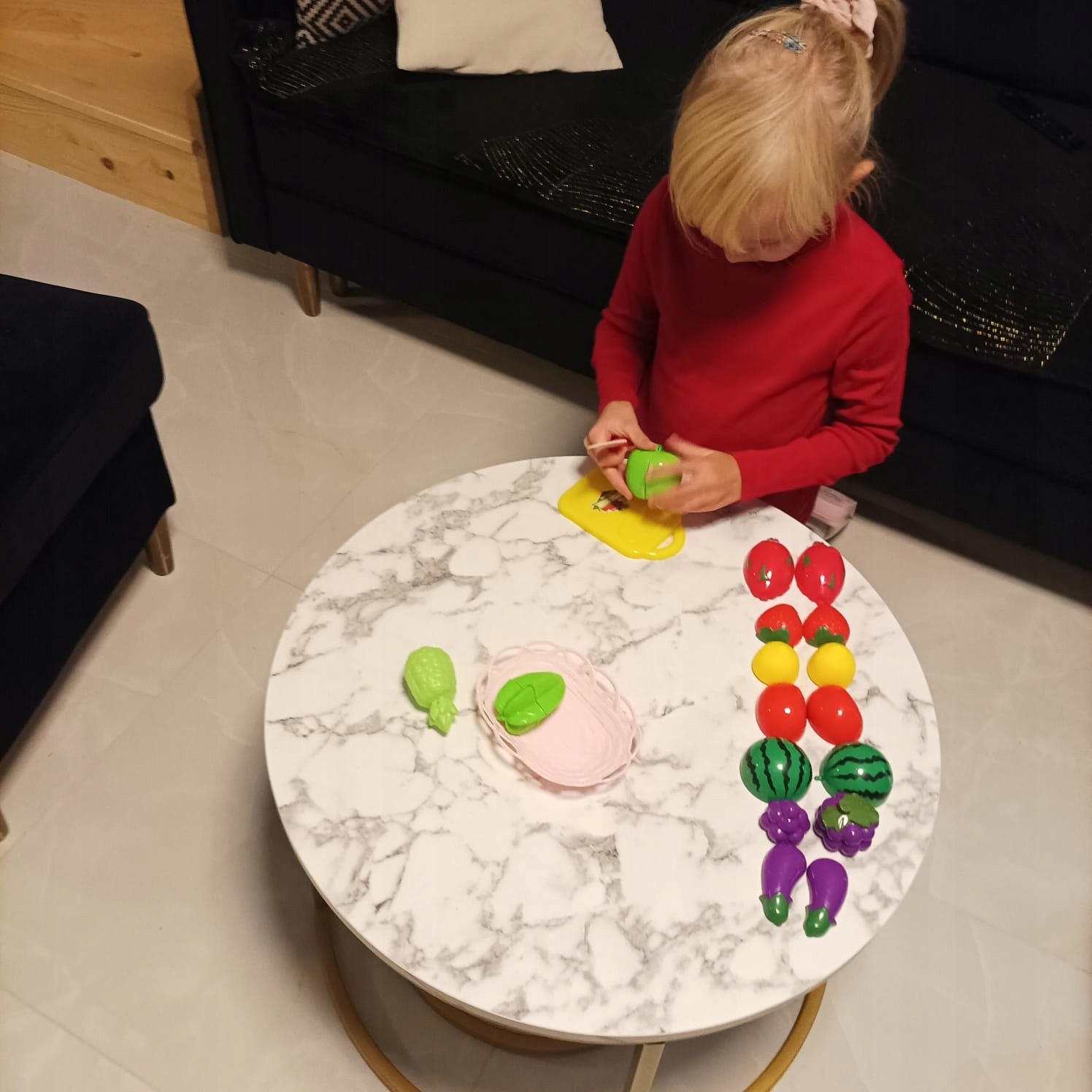 Ortaggi e frutta con accessori