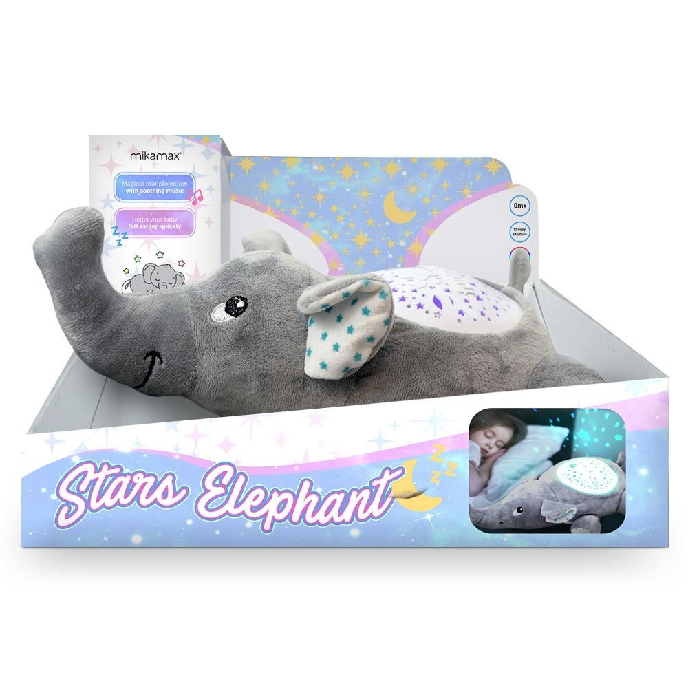 Elephant Nightlight with Star Projection