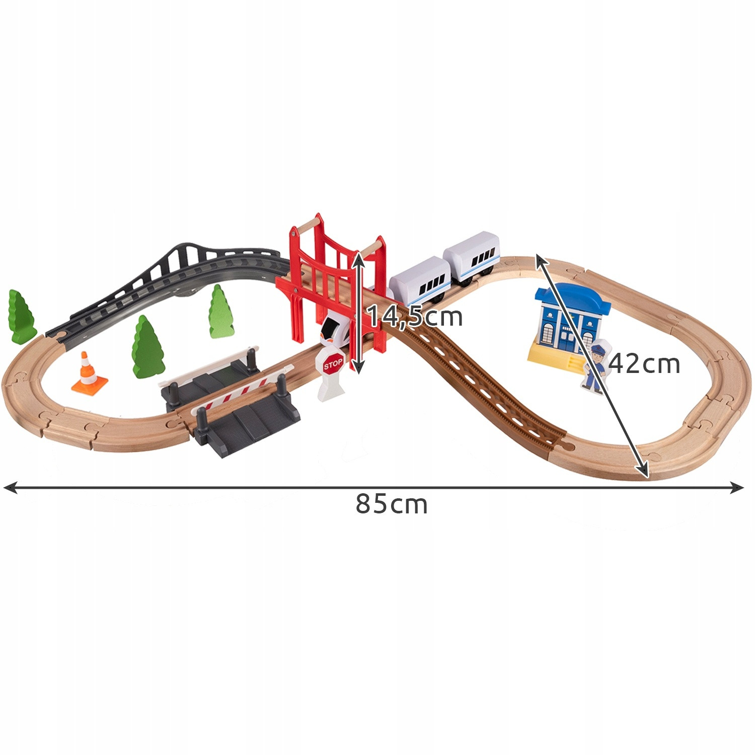 Ferrocarril de madera - 3,2 m