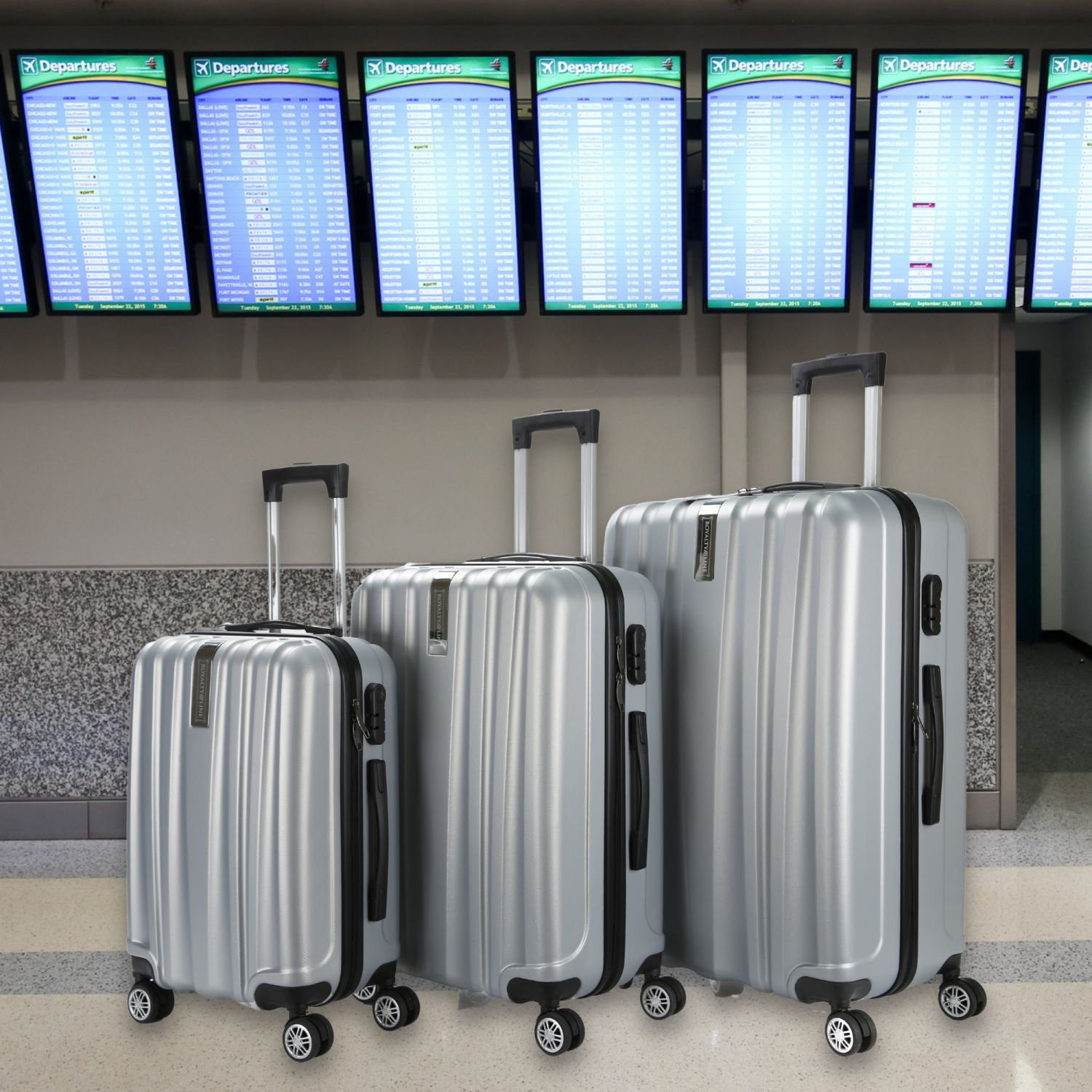 Set de 3 valises - Argent