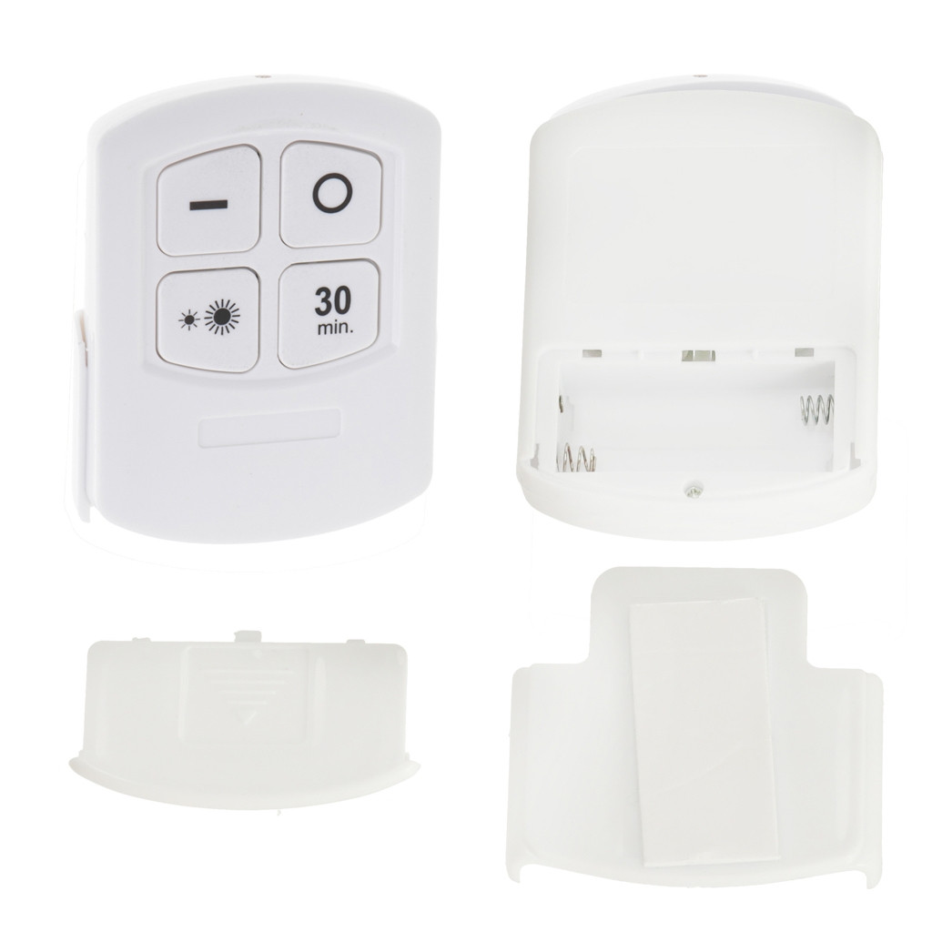 Wireless LED lights with remote control - 6-pack