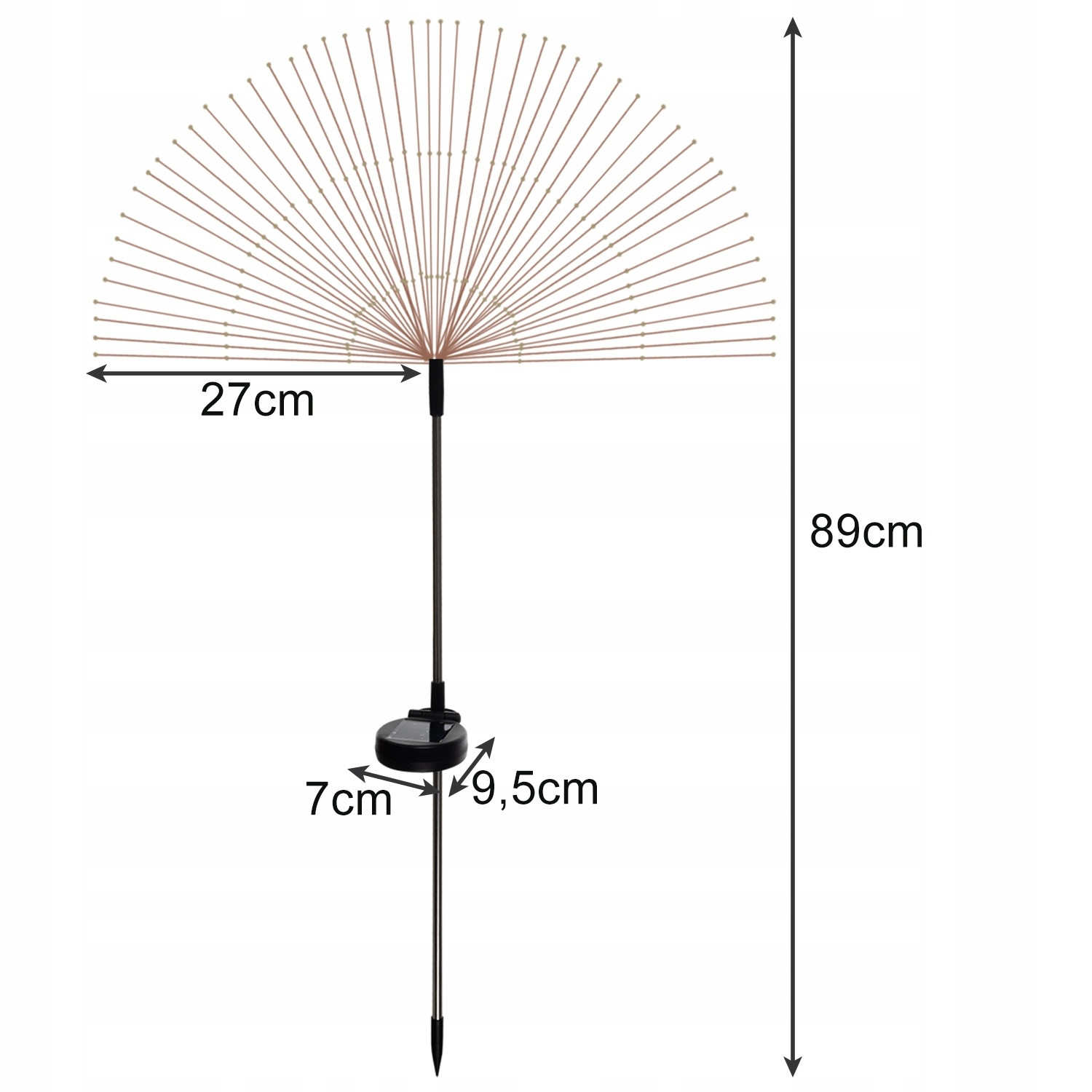 Solar lights 2 pcs - Dandelion design