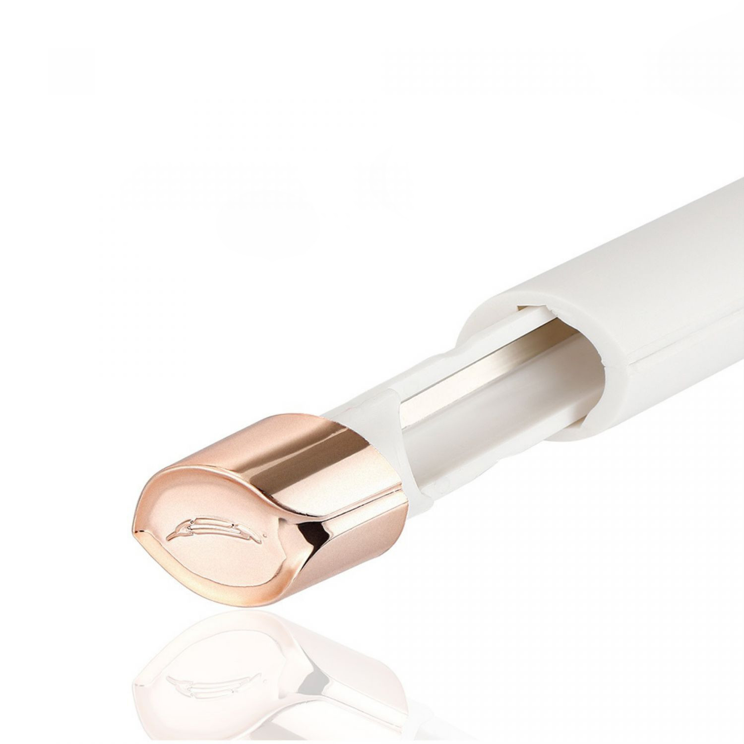 Facial epilator with LED light