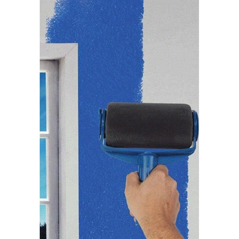 Painting set with non-drip roller