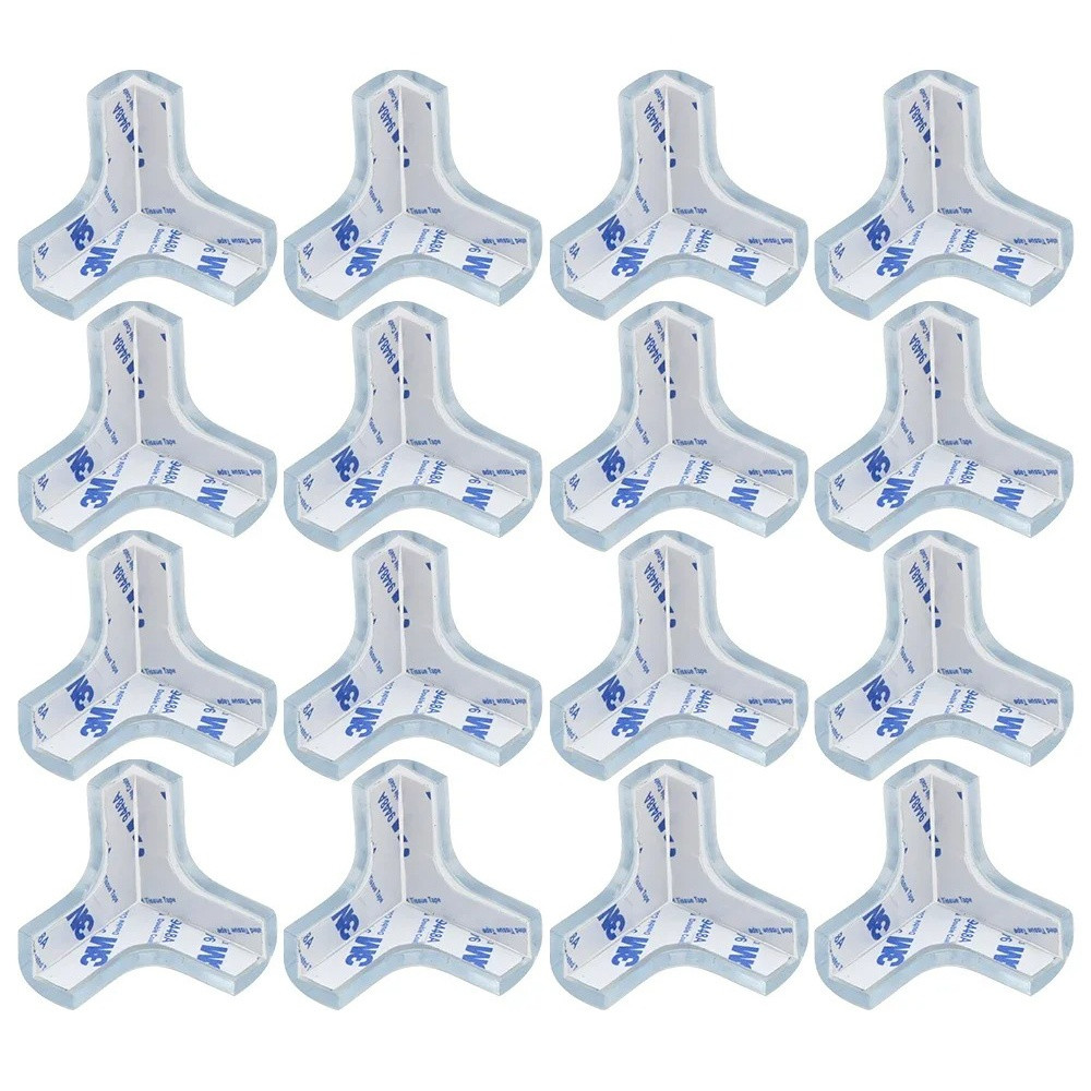 16 pcs Transparent Corner Guards - T-shaped
