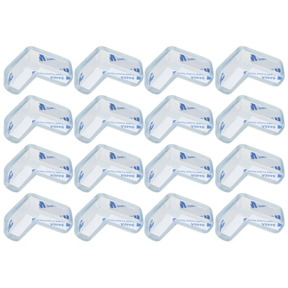 16 pcs Transparent Corner Guards - L-shaped