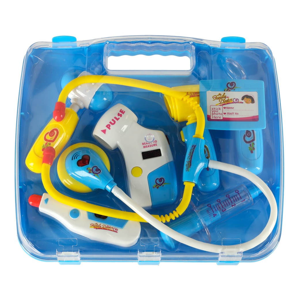 Mala do médico com luz e som - Azul