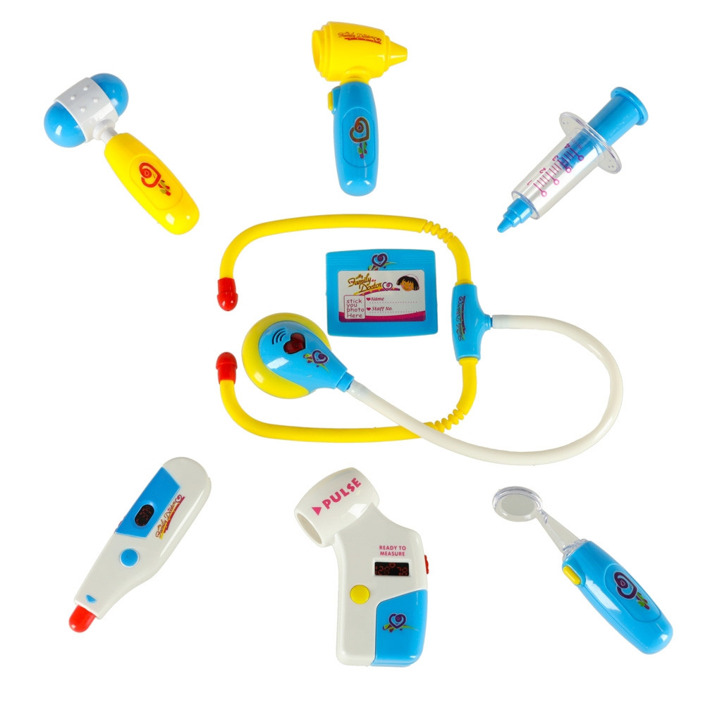 Mala do médico com luz e som - Azul