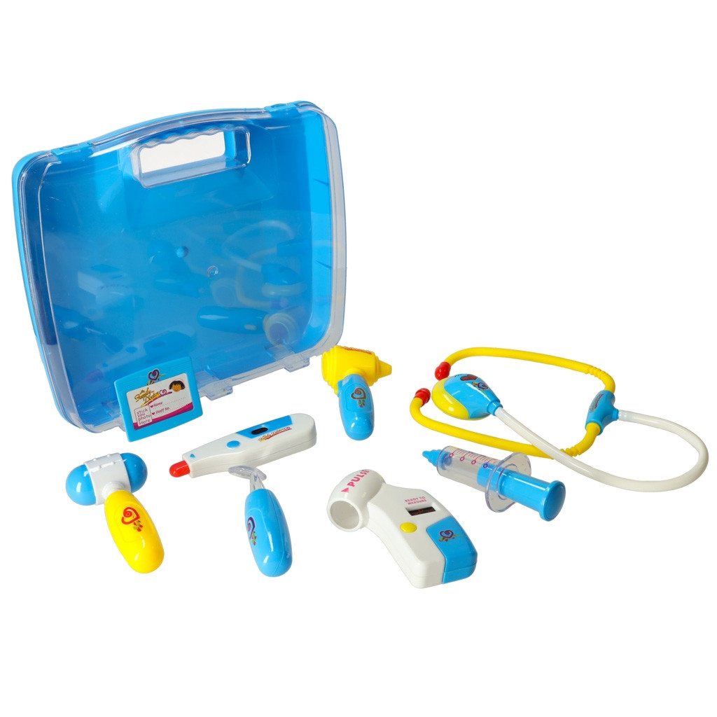 Mala do médico com luz e som - Azul