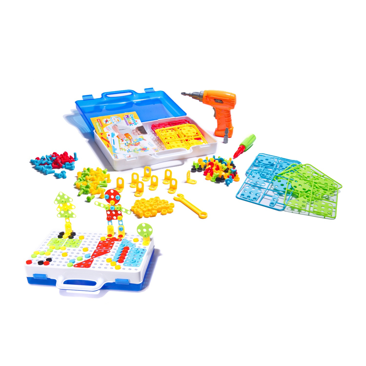 Construction Set with Screwdriver and Building Block - 237 Pieces