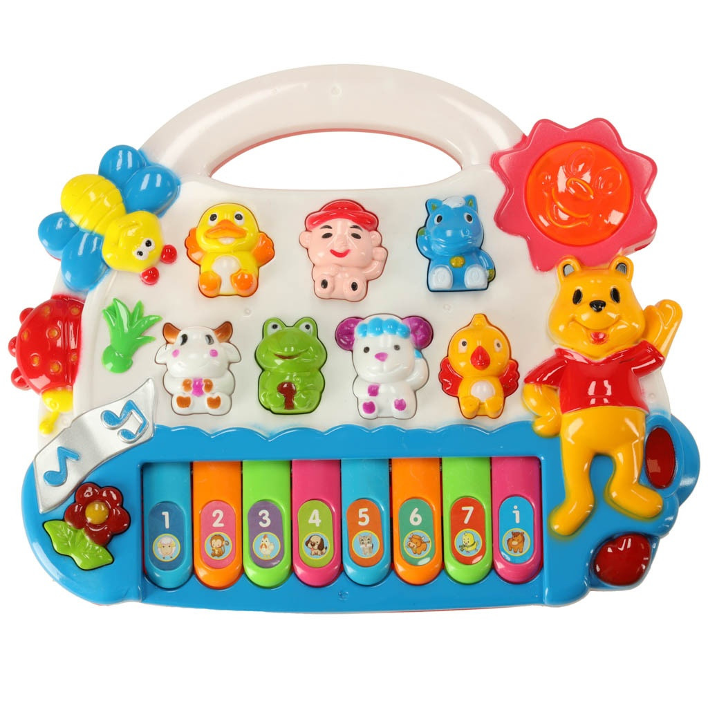 Piano para crianças com som e luz