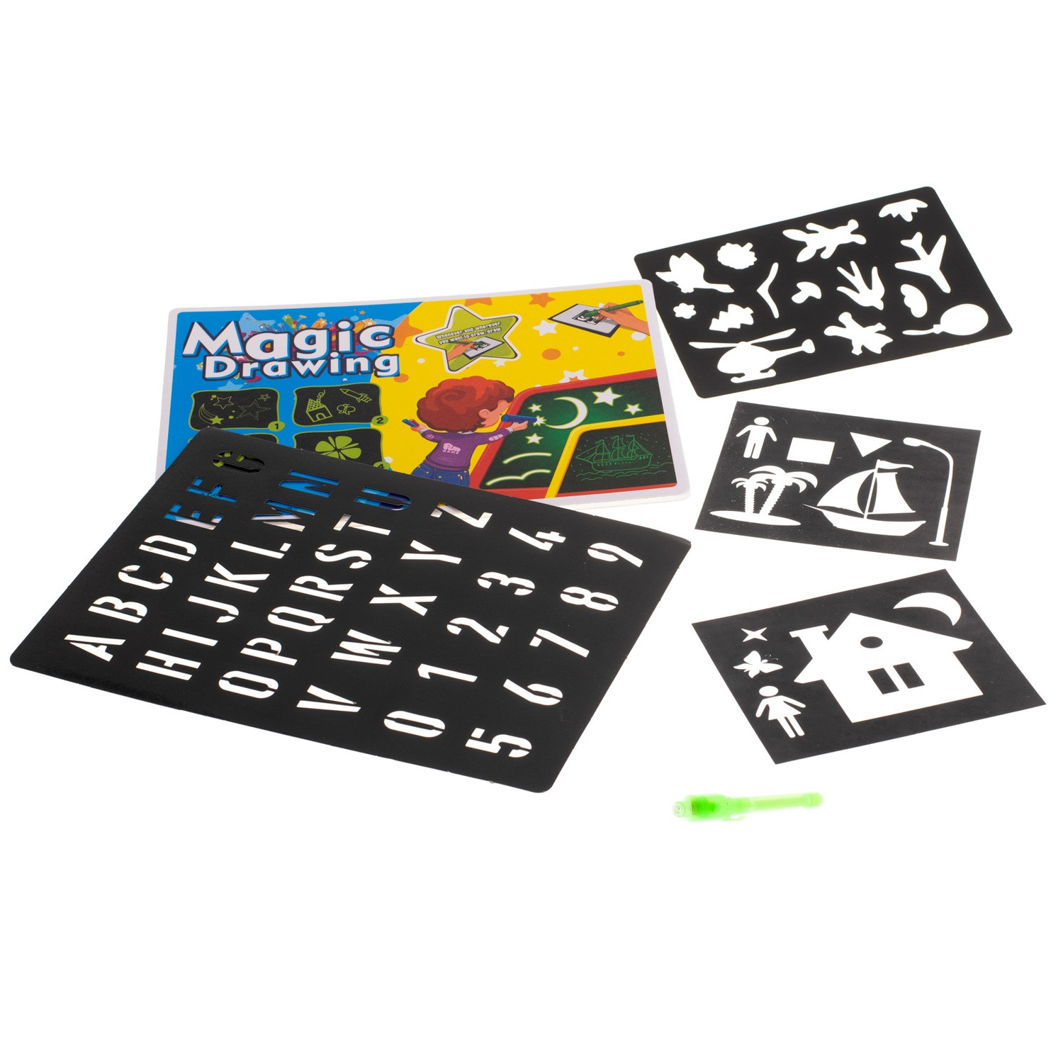 Drawing board with Light + UV Pen