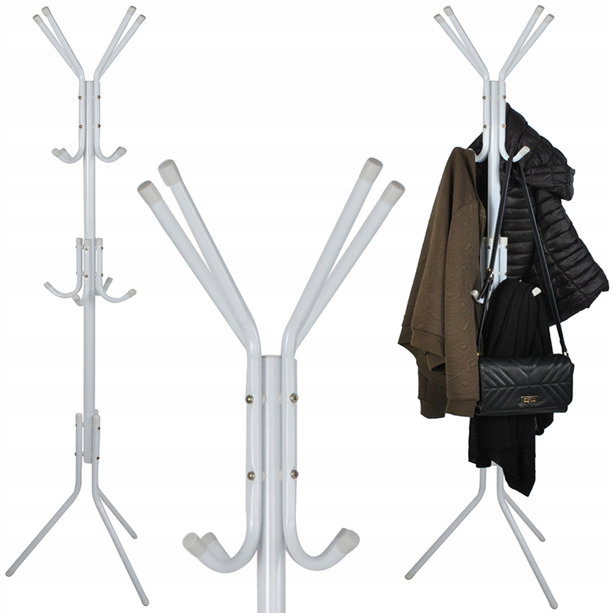 Cabide de pé 170 cm - Branco