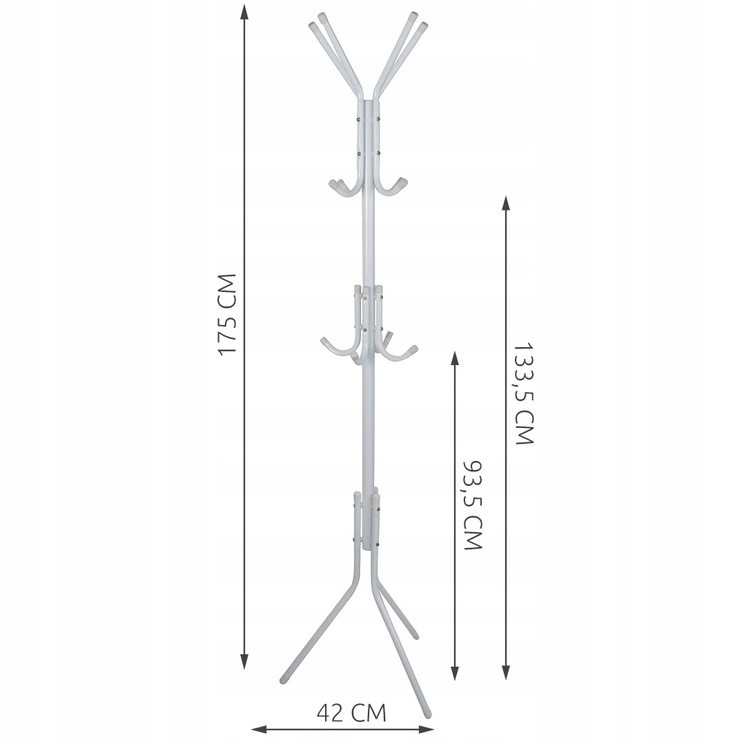 Cabide de pé 170 cm - Branco